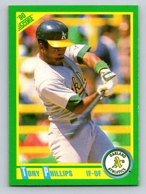 Tony Phillips 1990 Score #84 Oakland Athletics - Image 1 of 2