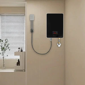 6000W Tankless Water Heater Electric Water Heater for bathroom With Shower Head - Picture 1 of 14