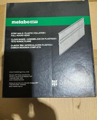 Metabo HPT 2-1/2-in x 0.131-in 21 Degree Bright Framing Nails (1000-Per Box)