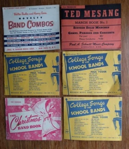 6 Vintage Slide Trombone Music Booklets, 1940's - 1950's - Picture 1 of 2
