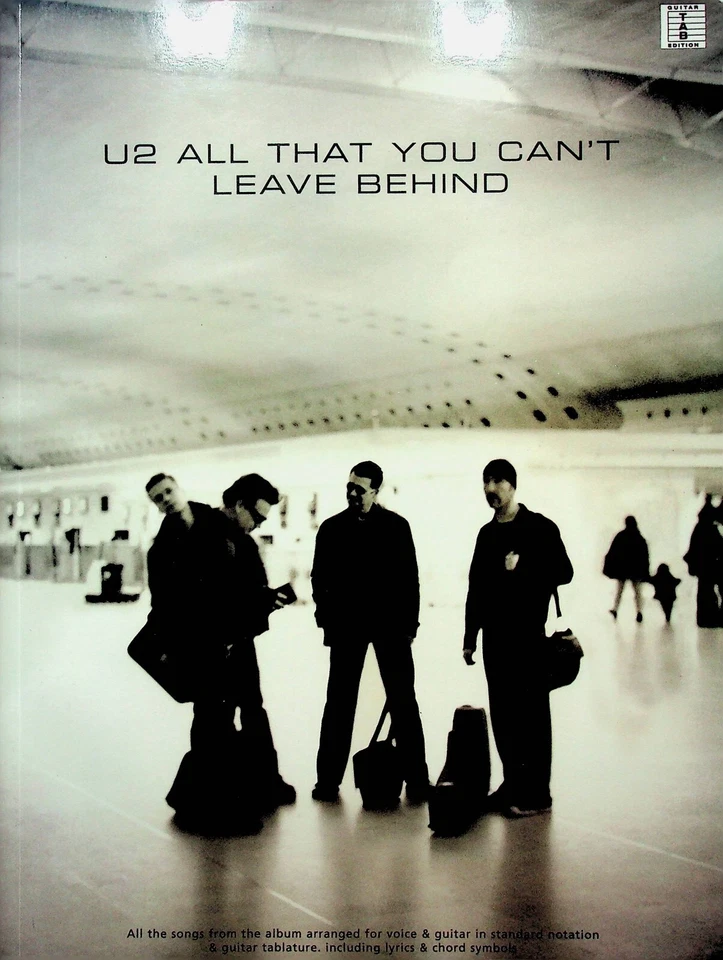 U2 All That You Can't Leave Behind Piano Vocal Guitar Tab Sheet Music Book - Image 1 of 4