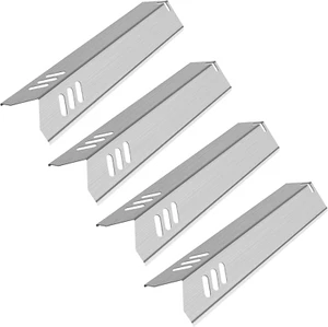 15 Inch Grill Heat Plates Shield Burner Covers Flame Guards, BBQ Gas Grill - Picture 1 of 12