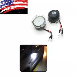 2x Luces de charco de espejo lateral LED blancas para Ford F-150 Explorer Expedition Taurus - Imagen 1 de 17