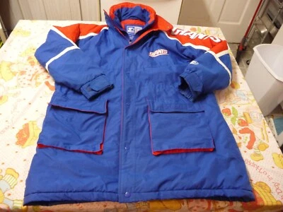 Chaqueta Parka Acolchada con Capucha Para Hombre Abrigo XL De Colección Starter NFL New York Giants Foto 1 de 4