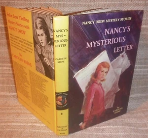 Nancy Drew #8 Nancy's Mysterious Letter - Yellow Spine Matte Hardcover EXC! - Foto 1 di 3