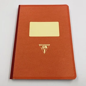 Clairefontaine Clothbound Ruled Notebook Orange France - 5.75 x 8.25 New - Picture 1 of 6