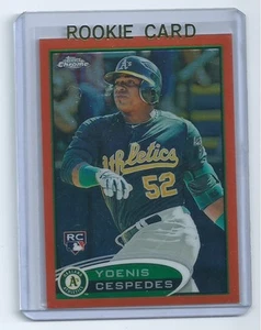 Yoenis Yoennis Cespedes 2013 Topps Chrome ORANGE REFRACTOR Rookie Karte #180 - Bild 1 von 1