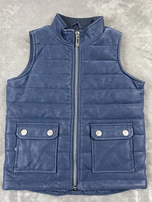 Chaleco acolchado Jordan Craig Kids Legacy azul marino imitación cuero talla 7 regular nuevo con etiquetas Foto 1 de 4