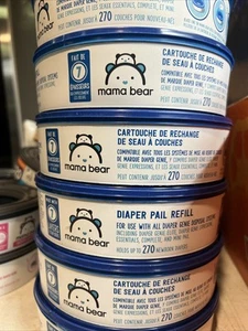 5x Ricarica Secchio Pannolini Mamma Orso - 270 Pannolini Ciascuno, Controllo Odori 7 Strati - Foto 1 di 1