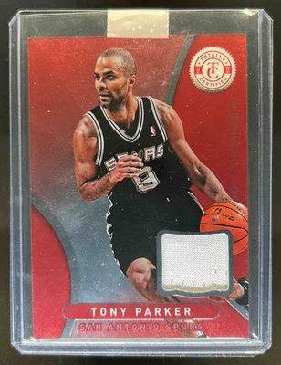Camiseta roja Tony Parker 2012-13 totalmente certificada #50 Spurs Foto 1 de 2