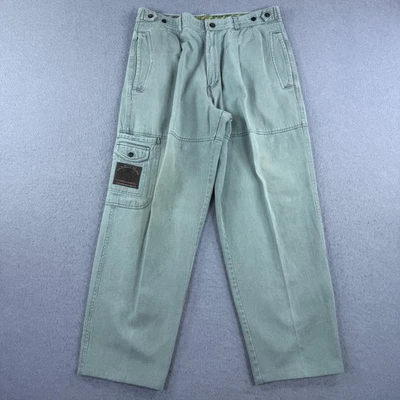 VTG Bugle Boy Mountain Patrol Cargo Pant Green Size 34 (33x28) Utility Outdoors - Image 1 of 4