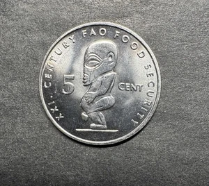 2000 Cook Islands 5 cents Coin Ancient God Tangoroa Beautiful UNC Coin - Picture 1 of 3