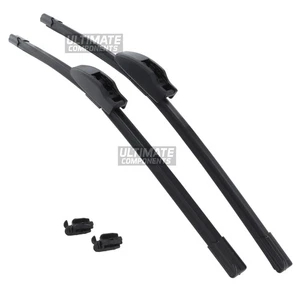 Front Windscreen Aero Wiper Blades Set Fits VW Transporter T25 T3 Van 1985-1991 - Picture 1 of 3
