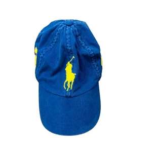 Vintage Polo Ralph Lauren Blue Wash Cotton Cap #3 Cotton Adjustable Dad Hat - Picture 1 of 7