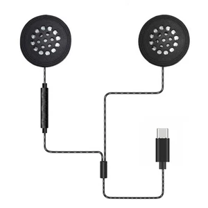 Noise Cancelling Motorcycle Bike Helmet Headsets With USB C plugs Stereos Sound - Picture 1 of 8