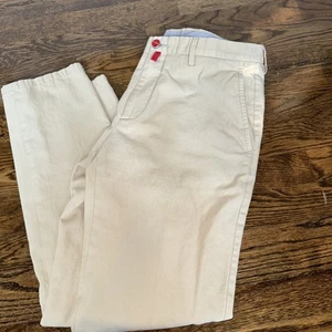 Kiton Chinos / Casual Pants Size 32 US In Solid Tan Cotton Blend - Picture 1 of 6