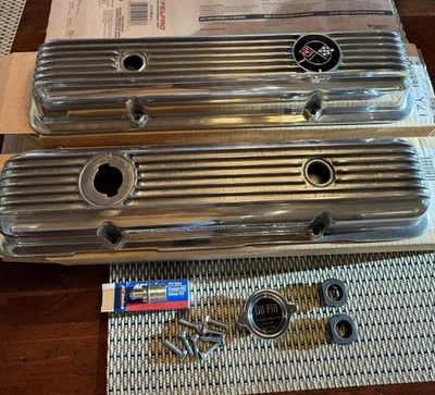 NOS GM Chevrolet Camaro, Nova, Corvette and Impala small Block Valve Covers - Image 1 of 4