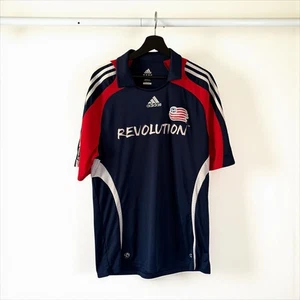 CAMISETA ADIDAS NEW ENGLAND REVOLUTION VINTAGE Para Hombre Talla: Lrg 2006 MLS FÚTBOL AZUL - Imagen 1 de 9
