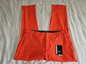 Nike Golf NEU Neon Orange Chino Slacks Modern Dri Fit Hose Gr. W30×L30 - Bild 1 von 14