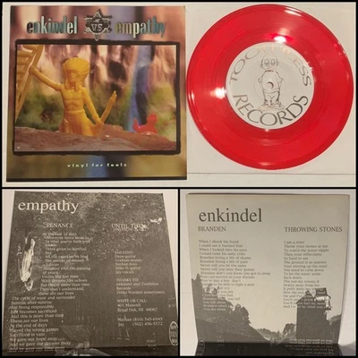 ENKINDEL vs EMPATHY Vinyl For Fools 7” Red Vinyl-Elliot Guilt Endpoint Erchint - Image 1 of 4