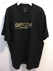 Vans X Defcon Black Camo Logo T Shirt Size XL Nwot - Picture 1 of 5