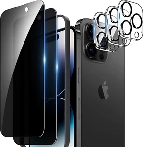 3x Protector de Pantalla Privacidad Vidrio Templado für Apple iPhone 14 Pro Max - Bild 1 von 12