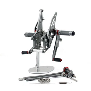 Rearset Rear set Foot pegs For Honda CBR600RR 2007-2008 Gray - Picture 1 of 4