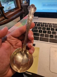 1899 Antique GORHAM Sterling Silver Cream Sauce Ladle CAMBRIDGE 7" 51 grams - Picture 1 of 11