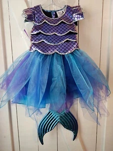 NEW Mermaid Halloween Costume Gillian's Closet w/Headband & Tail-Sizes XS, S, M - Picture 1 of 12