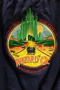 The Wizard of Oz 50th anniversary bomber jacket SMALL / navy / vintage - Picture 1 of 5