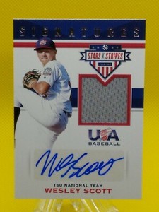Wesley Scott 2017 Stars & Stripes AUTOGRAPH JERSEY #61 Team USA ***5/99***