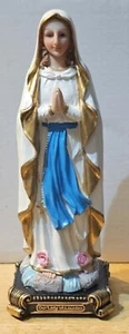 GUADALUPE OUR LADY OF LOURDES VIRGIN MARY PRAY RELIGIOUS FIGURINE  - Picture 1 of 3