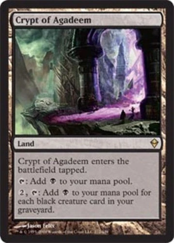 Crypt of Agadeem Zendikar Near Mint, Italian - MTG - Image 1 of 1