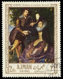 AJMAN 231 - ""Rubens und Isabelle Brandt"" von Peter Paul Rubens (Pb13141) - Bild 1 von 1
