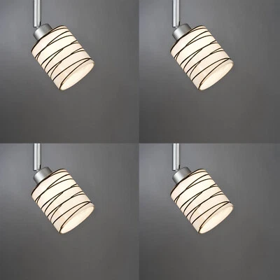 4 x Paulmann Lampenschirm E14 Öffnung ca. 3 cm Wobble Zyli Glas Ersatzglas, Schi - Bild 1 von 4