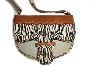 Guarnieleria Jerico Damen Leder Umhängetasche Messenger Bag | Kolumbianisch Carriel - Bild 1 von 10
