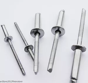 Rivetti ciechi testa piatta acciaio inox VA 5,0 mm rivetto cieco rivetti ISO 15983 - Foto 1 di 1