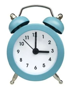 Mini Analog Alarm Clock Silent Extra Loud Twin Bell Retro Portable Cute Durable - Picture 1 of 4