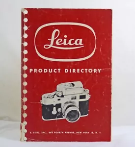 VINTAGE LEICA RANGEFINDER CAMERA PRODUCT DIRECTORY M3 IIIF IIF IF 72 - Picture 1 of 2