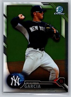 2016 Bowman Chrome #BCP164 Wilkerman Garcia Prospects *YA - Image 1 of 2