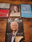 Lot Of 3 Bible Study Books By Billy Graham,The Leadership Secrets,In Tune Heaven