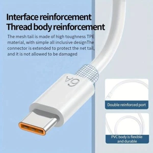 USB-C Lead For Samsung S22 S21 S20 S10 Type C Charging Fast Charger Phone Cable - Picture 1 of 6