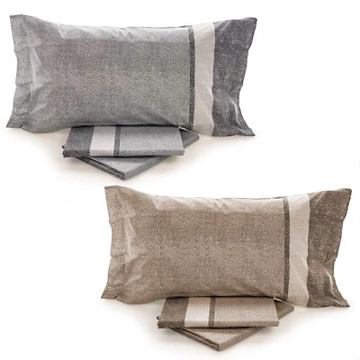 Lenzuola Caleffi Nevada matrimoniale piazza e mezza Completo letto puro cotone - Immagine 1 di 2