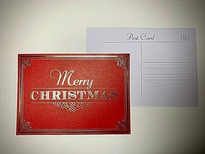 CLEARANCE 24 PACK Merry Christmas Postcard - Picture 1 of 4
