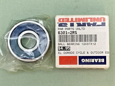 NEW GENUINE PARTS UNLIMITED 6301-2RS BEARING - Image 1 of 2