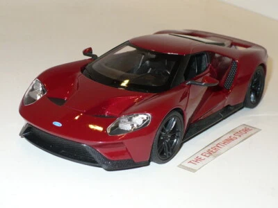 Ford GT 2017 Welly 1:24 rojo oscuro metálico producto oficial Ford EE. UU. ENVÍO GRATUITO Foto 1 de 4
