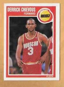 Derrick Chievous Houston Rockets #58 Fleer 1989 - Imagen 1 de 2