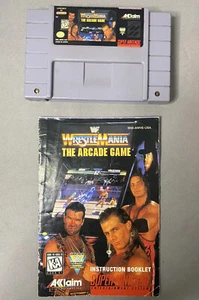 WWF WrestleMania: The Arcade Game with INSTRUCTION MANUAL Super Nintendo SNES - Bild 1 von 18