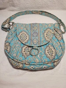 Vera Bradley Saddle Up Mini in Totally Turq - Crossbody Purse, Belt Loop, Blue - Picture 1 of 9