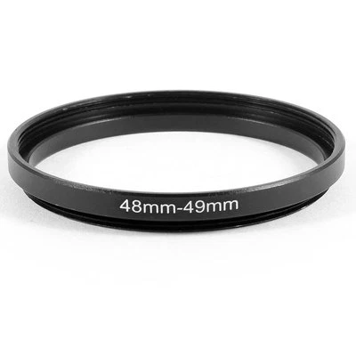 Camera 48mm Lens to 49mm Accessory Step Up Adapter Ring 48mm-49mm Black - Image 1 of 2